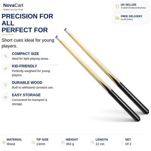 Pool cues set shorty - cues,