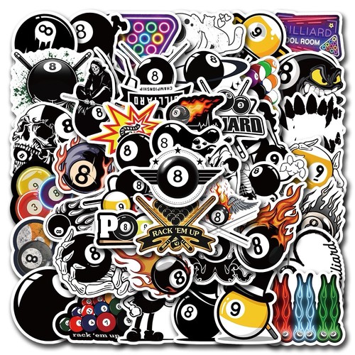 Pcs pool stickers snooker - pcs,