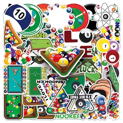 Pcs pool stickers snooker - pcs,
